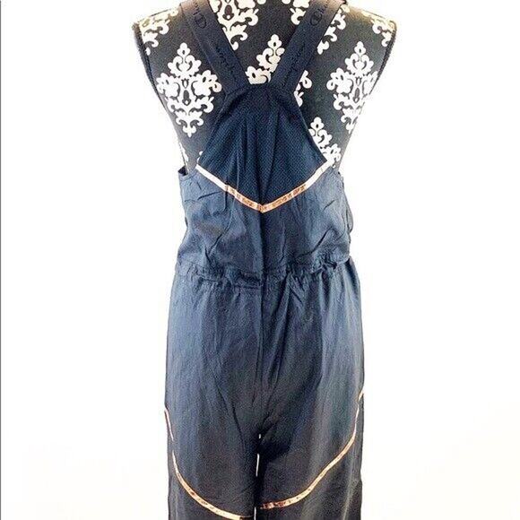 Champion Womens Overall Bib Athletic Jumpsuit Jumper Black Rose Gold Medium New - Picture 4 of 11